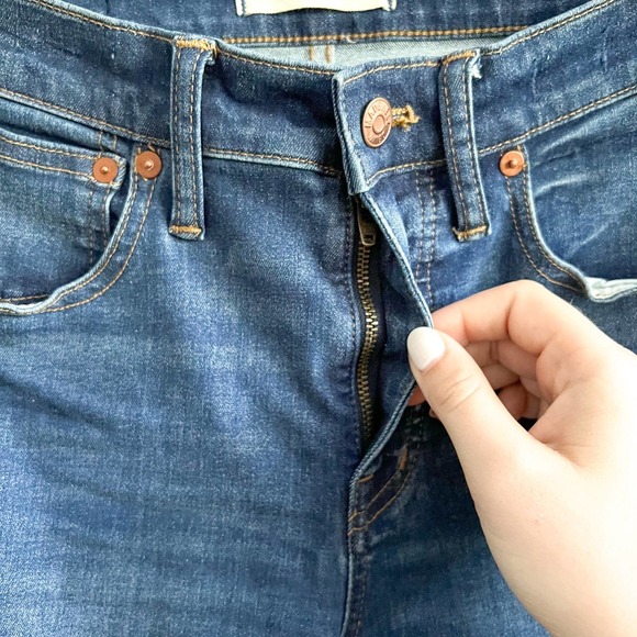 MADEWELL 9" High Rise Skinny in Patty Wash Size 28 comfort casual everyday - Picture 5 of 11